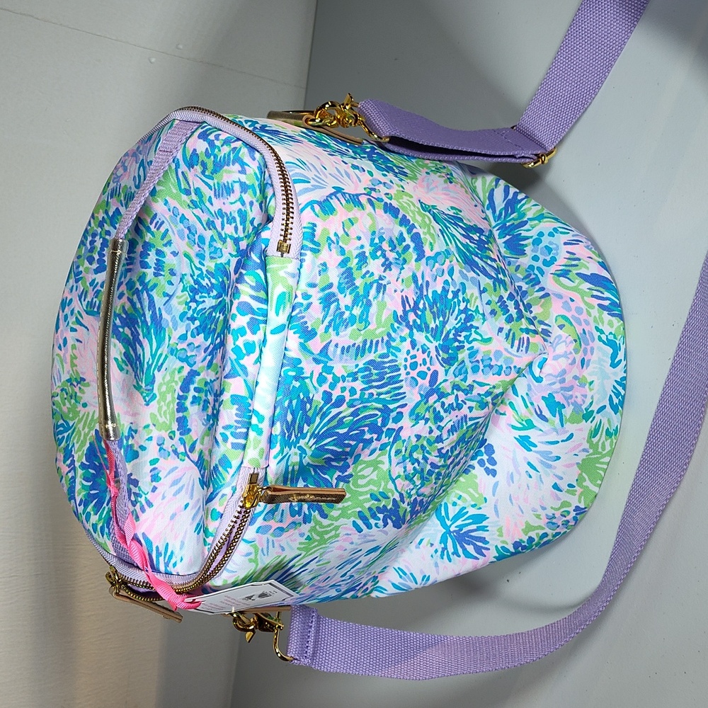 NWT Lilly Pulitzer Beach Cooler Shell of a Party large insulated lunchbox - Picture 7 of 11